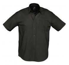 Рубашка мужская с коротким рукавом BRISBANE, черная