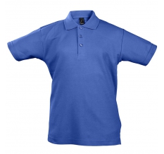Рубашка поло детская Summer II Kids 170, ярко-синяя