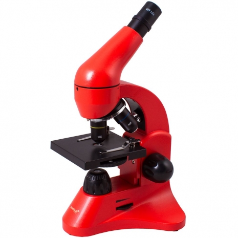 Монокулярный микроскоп Rainbow 50L с набором для опытов, красный0