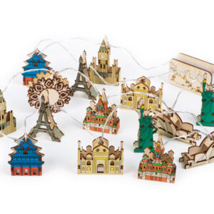 Ёлочная гирлянда Достопримечательности мира