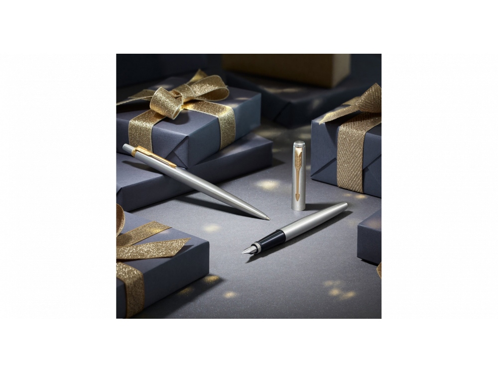 Ручка перьевая Parker Jotter Stainless, M — изображение 7