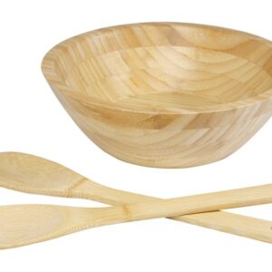 Бамбуковая салатница и приборы Argulls