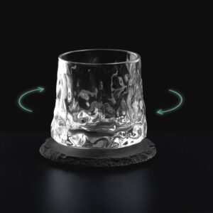 Вращающийся бокал для виски на сланцевом костере Bromo