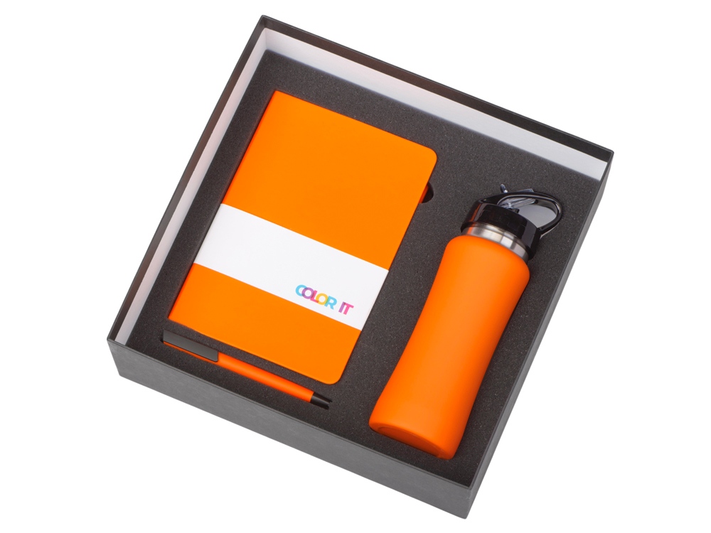 Подарочный набор c блокнотом C1, ручкой и бутылкой — изображение 2