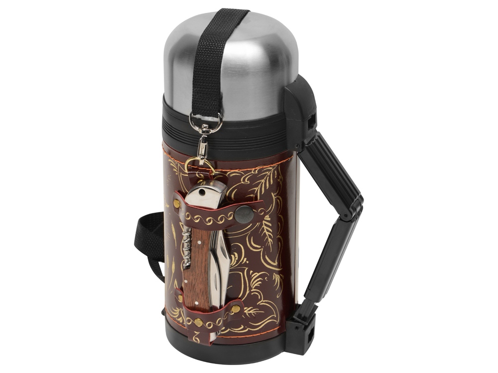 Термос в кожаном чехле — изображение 4