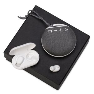 Подарочный набор с колонкой и наушниками Full Music