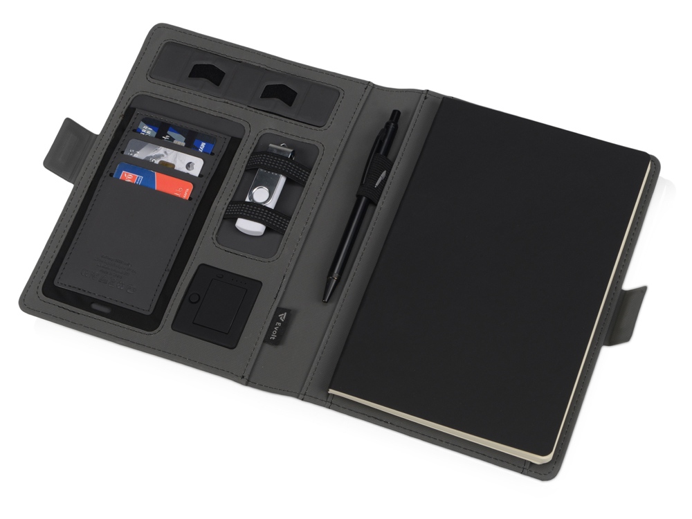 Органайзер с беспроводной зарядкой Powernote, 5000 mAh — изображение 3
