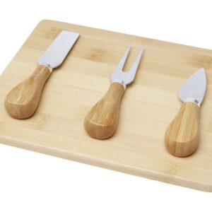 Бамбуковая доска для сыра Ement с приборами