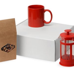 Подарочный набор с чаем, кружкой и френч-прессом Чаепитие