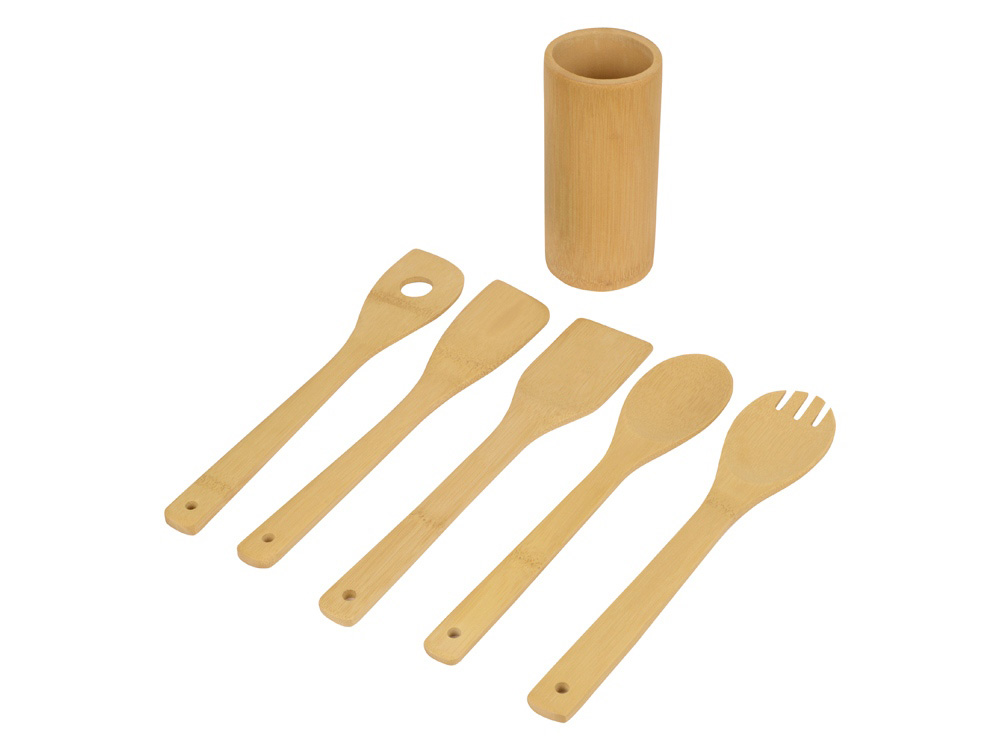 Набор кухонных принадлежностей из бамбука 6в1 Bestie — изображение 2