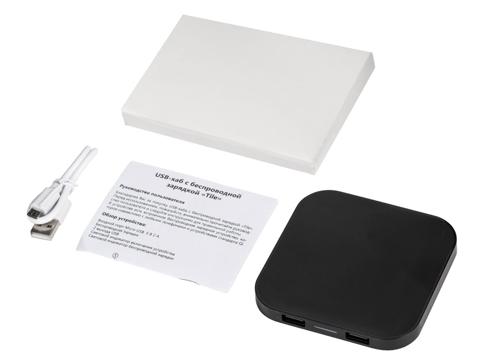 Беспроводная зарядка Tile с 2 USB-A, 5 Вт — изображение 8