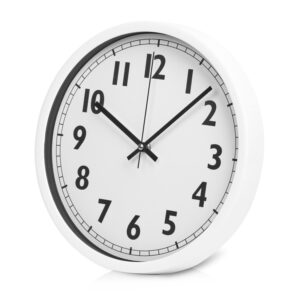 Пластиковые настенные часы White Mile