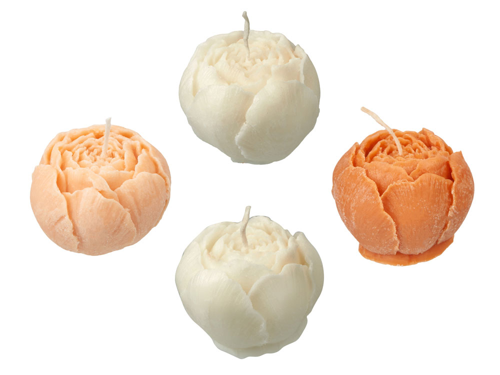 Набор свечей на подставке Пионы — изображение 3