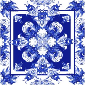 Платок Гжель