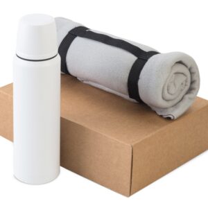 Подарочный набор с термосом и пледом Serenity