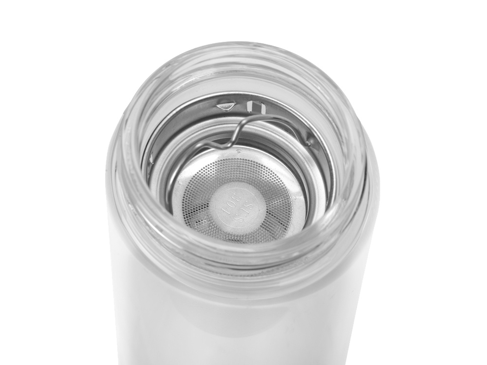 Стеклянный термос с ситечком Badachu в чехле — изображение 5