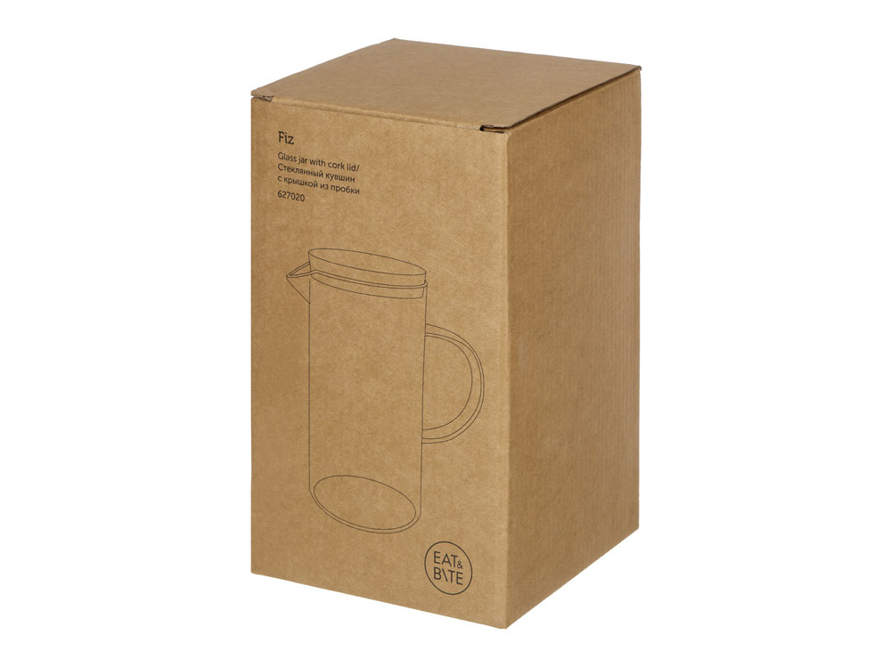 Стеклянный кувшин с крышкой из пробки Fiz — изображение 5