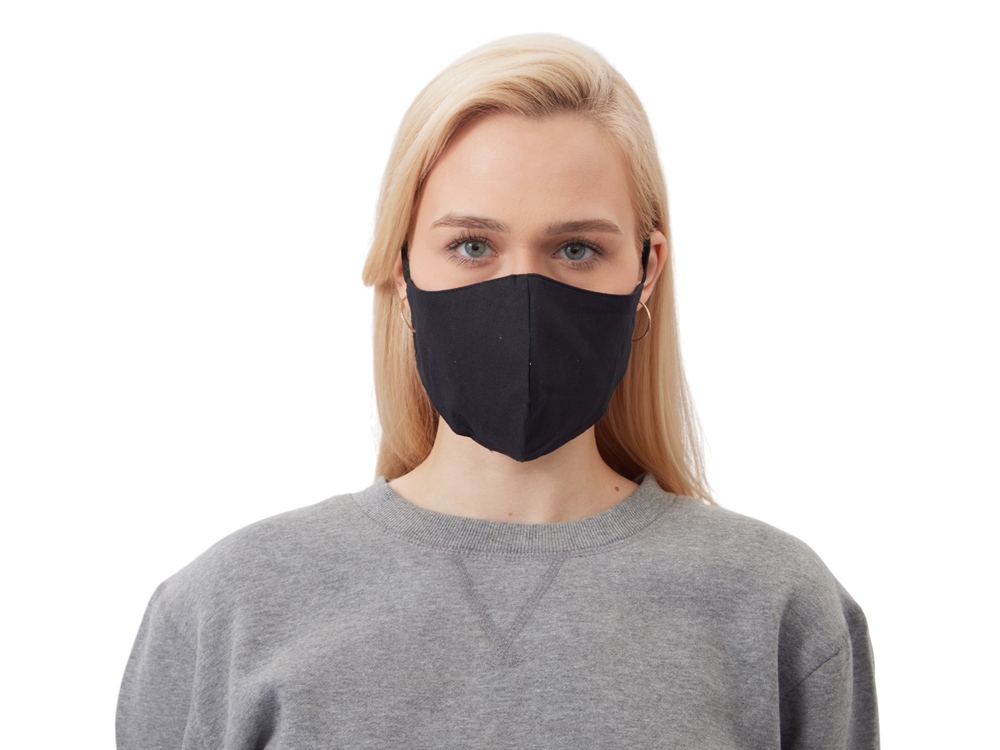 Маска для лица многоразовая из хлопка, анатомической формы — изображение 3