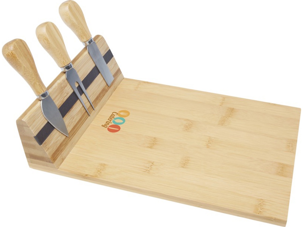 Бамбуковая доска для сыра Mancheg с приборами — изображение 6