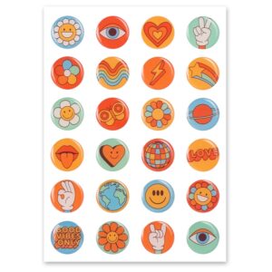 Сет объемных стикеров из эпоксидной смолы