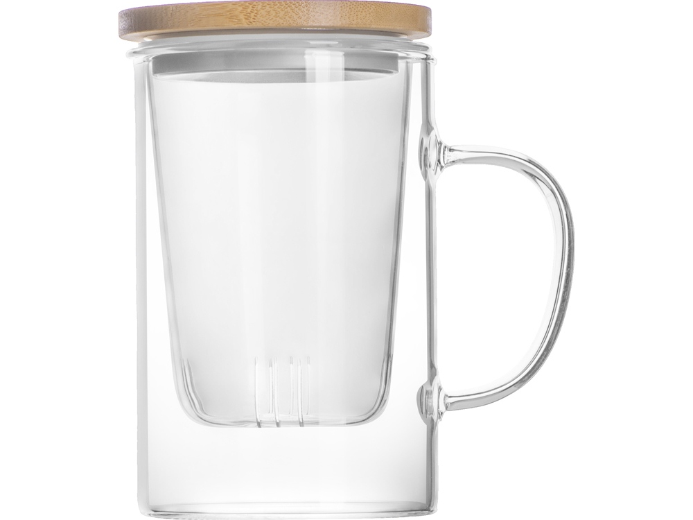 Стеклянная кружка с заварочной емкостью Milfoil — изображение 4