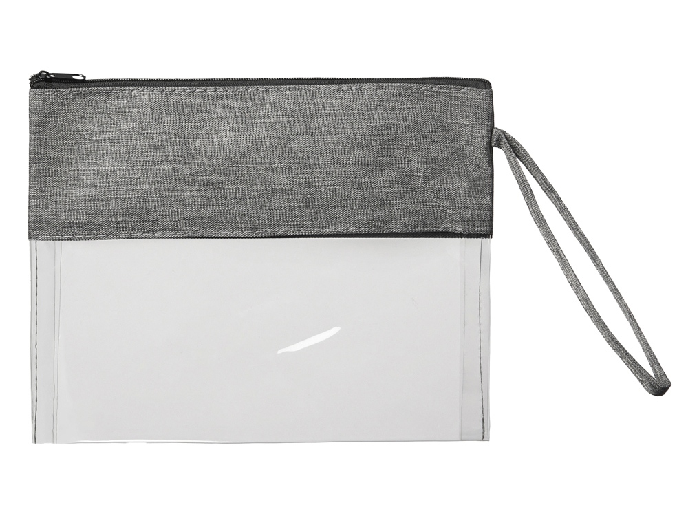 Прозрачная косметичка Leony из ПВХ и ткани — изображение 3