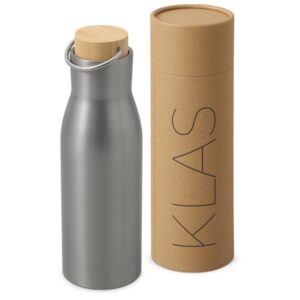 Вакуумная термобутылка с бамбуковой крышкой Klas, 500 мл