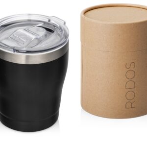 Вакуумная термокружка Rodos с керамическим покрытием, тубус, 350 мл