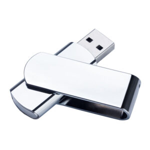 USB 2.0- флешка на 16 Гб глянцевая поворотная