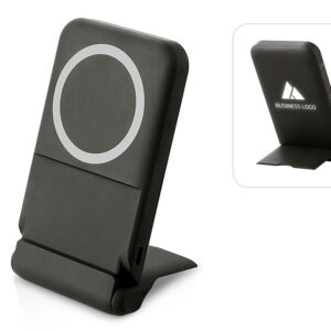 Беспроводной внешний аккумулятор с подсветкой лого и подставкой Magflash, 10000 мАч, 15 Вт