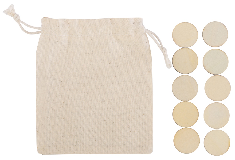 Деревянные крестики-нолики в мешочке XO — изображение 4