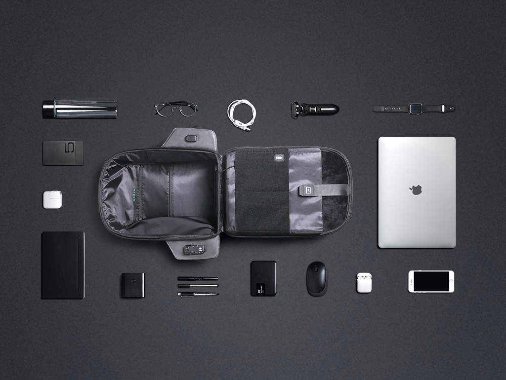 Водостойкий антикражный рюкзак Hipack для ноутбука 15.6 — изображение 18