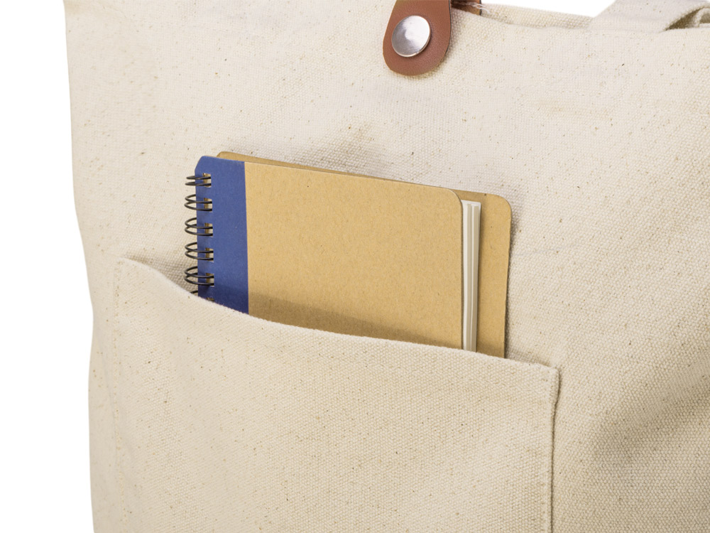 Cумка Clip из хлопка 340 г/м2 с застежкой из экокожи — изображение 10