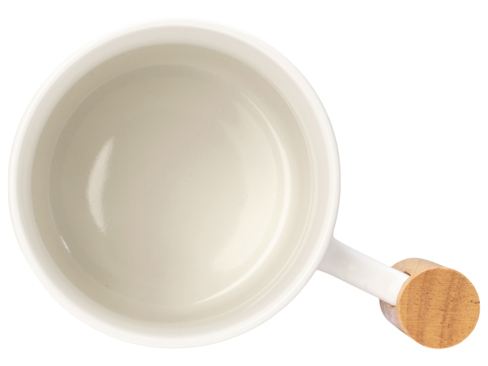 Кружка с ручкой и крышкой из каучукового дерева Jeny — изображение 7