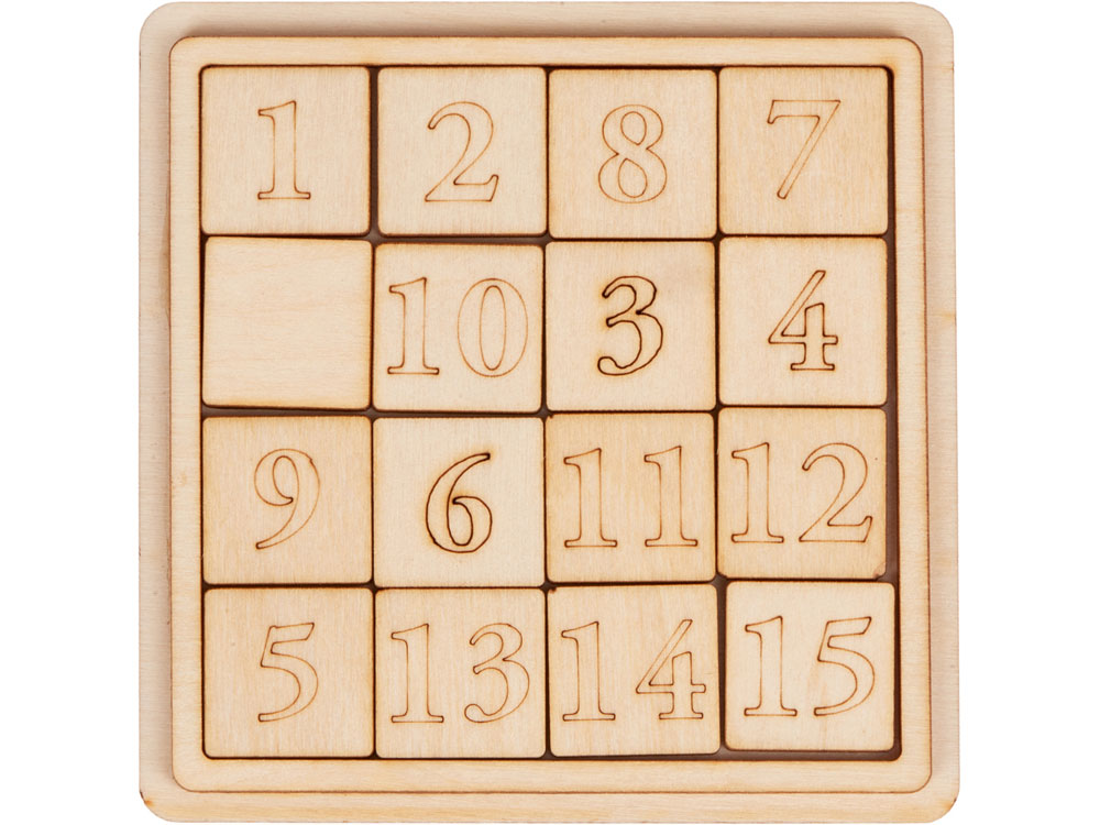 Деревянная головоломка Пятнашки — изображение 3