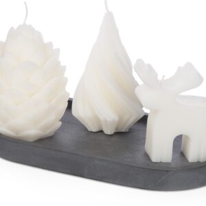 Набор свечей на подставке New year