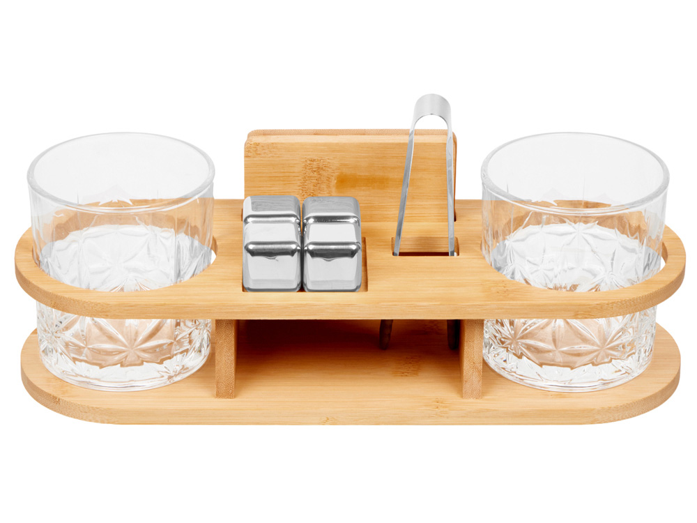 Набор для виски на бамбуковой подставке Boulevardier — изображение 3