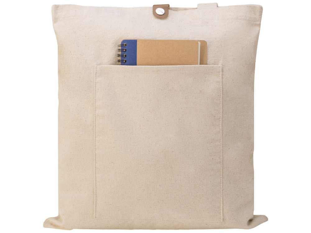 Cумка Clip из хлопка 340 г/м2 с застежкой из экокожи — изображение 8