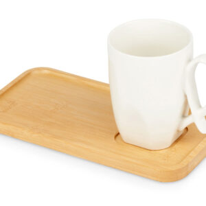 Чайная пара с бамбуковым блюдцем Deny