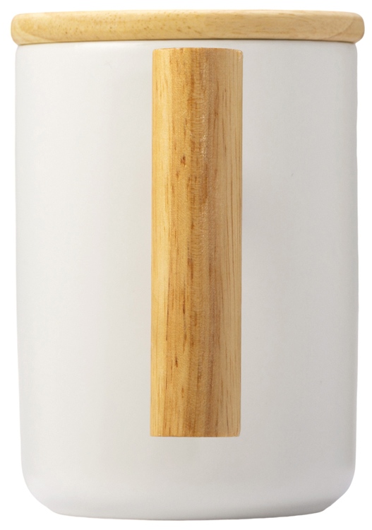 Кружка с ручкой и крышкой из каучукового дерева Jeny — изображение 5