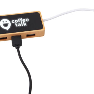 USB хаб с подсветкой лого Reedia S5, 3*USB, 1*Type C