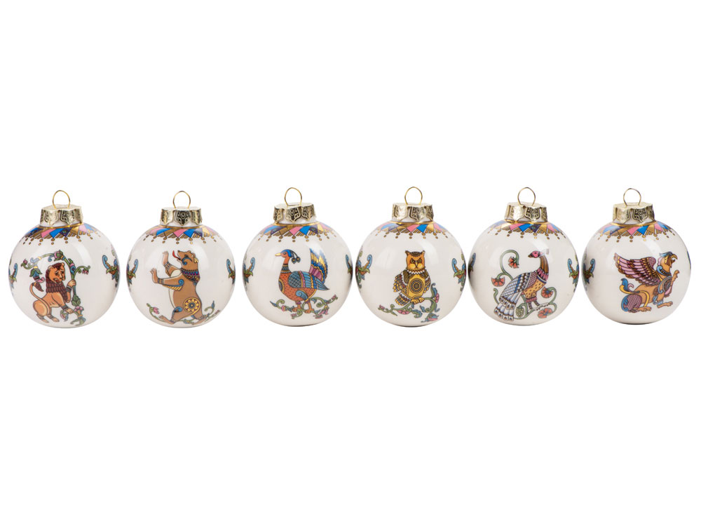 Набор новогодних шаров, 6 шт — изображение 4