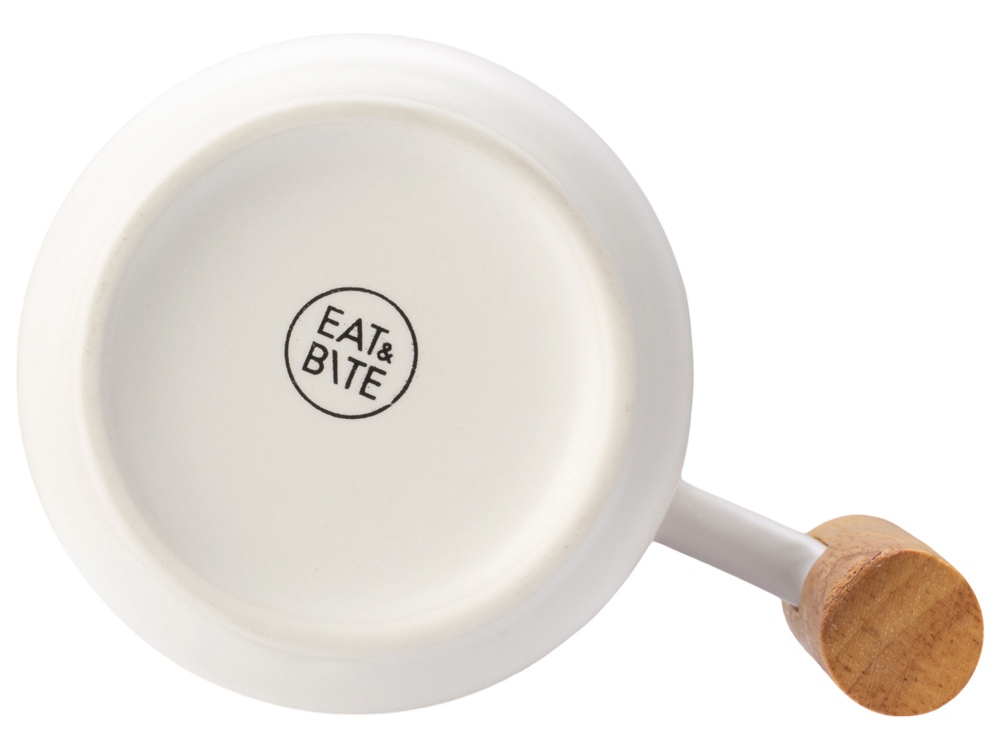 Кружка с ручкой и крышкой из каучукового дерева Jeny — изображение 8