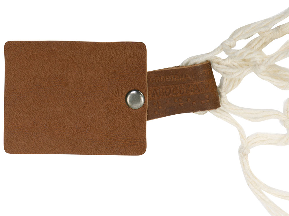 Авоська Dream из натурального хлопка с кожаными ручками, 15 л — изображение 5