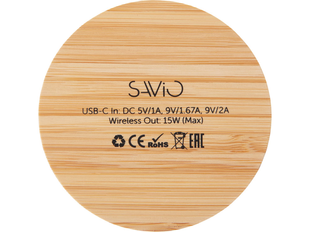 Беспроводное зарядное устройство с подсветкой лого Reedia S3, 15 Вт — изображение 3