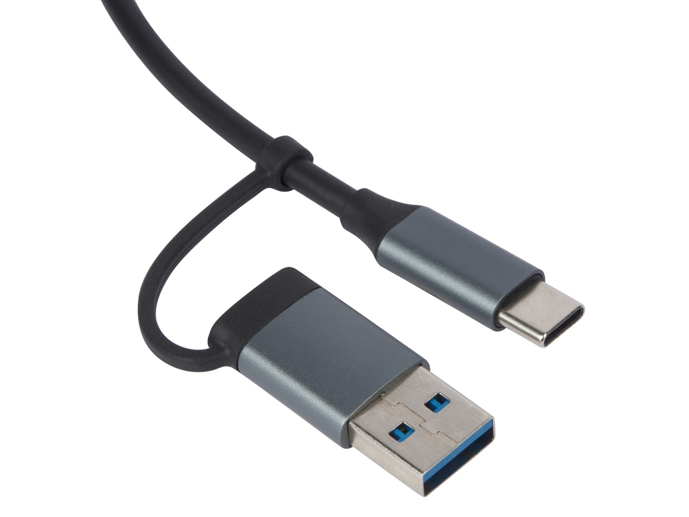 USB-хаб Link с коннектором 2-в-1 USB-C и USB-A, 2.0/3.0 — изображение 3