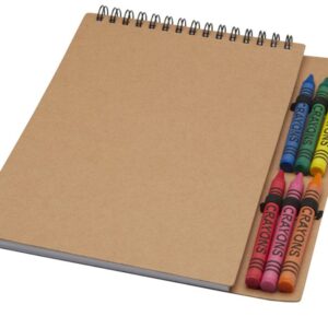 Блокнот А5 Doodle с восковыми мелками