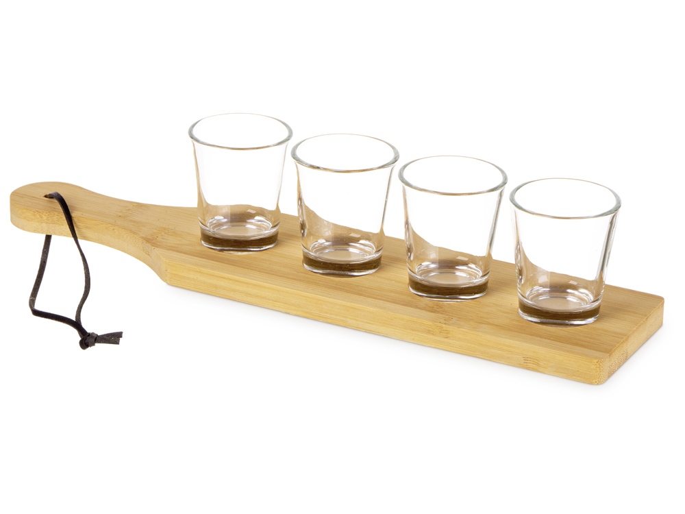 Набор стопок на бамбуковой подставке Shots — изображение 2