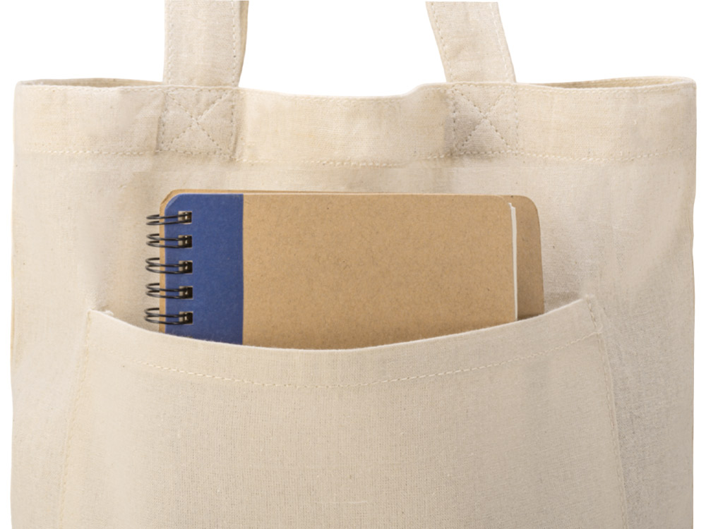 Cумка Clip из хлопка 340 г/м2 с застежкой из экокожи — изображение 9