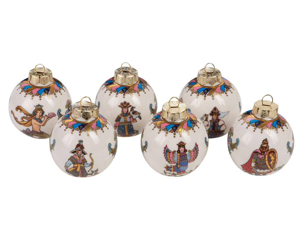 Набор новогодних шаров, 6 шт — изображение 2